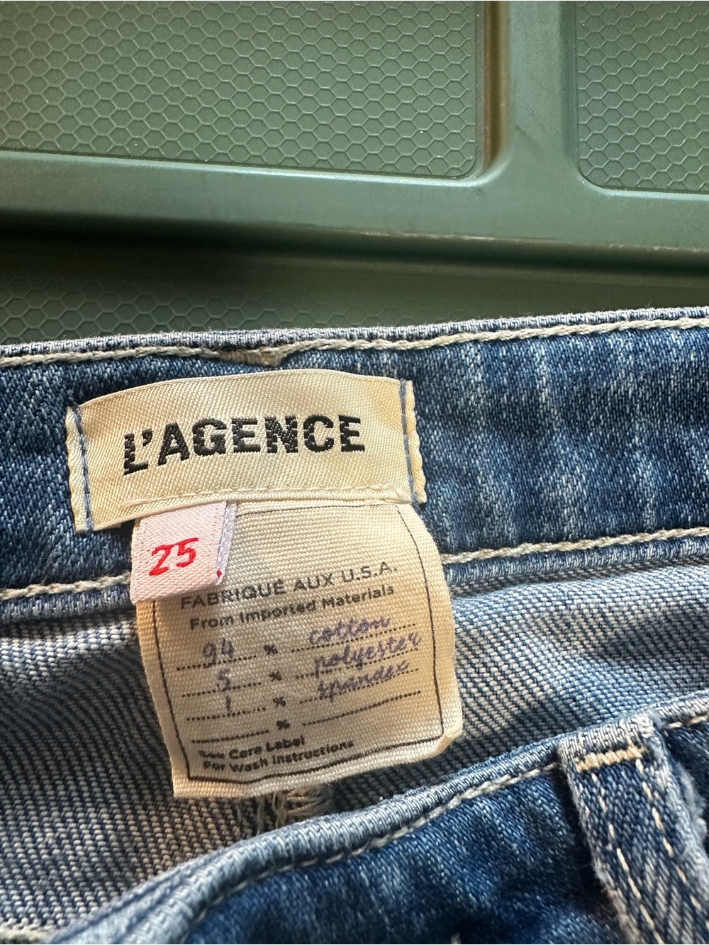 L’AGENCE Sera High Waist Flare Jeans bordello wash size 25 - Picture 3 of 10